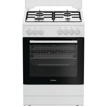 Indesit I6G3PMW Κουζίνα Υγραερίου 73lt με Εστίες Υγραερίου Π60εκ. Λευκή